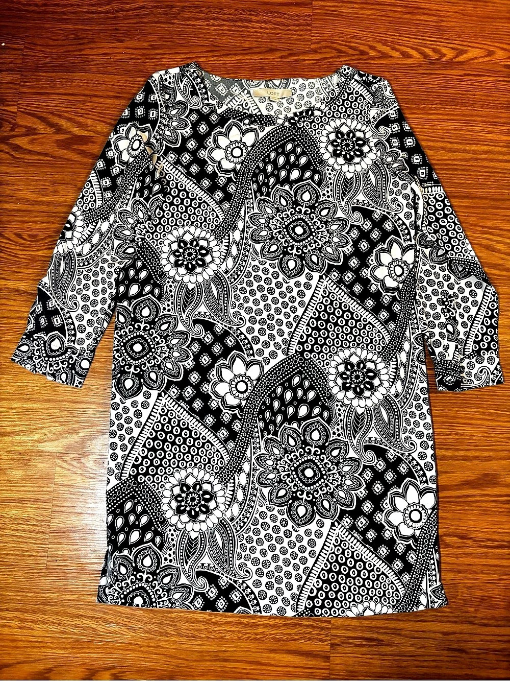 LOFT Patterned Mini Dress Size Small NWT
